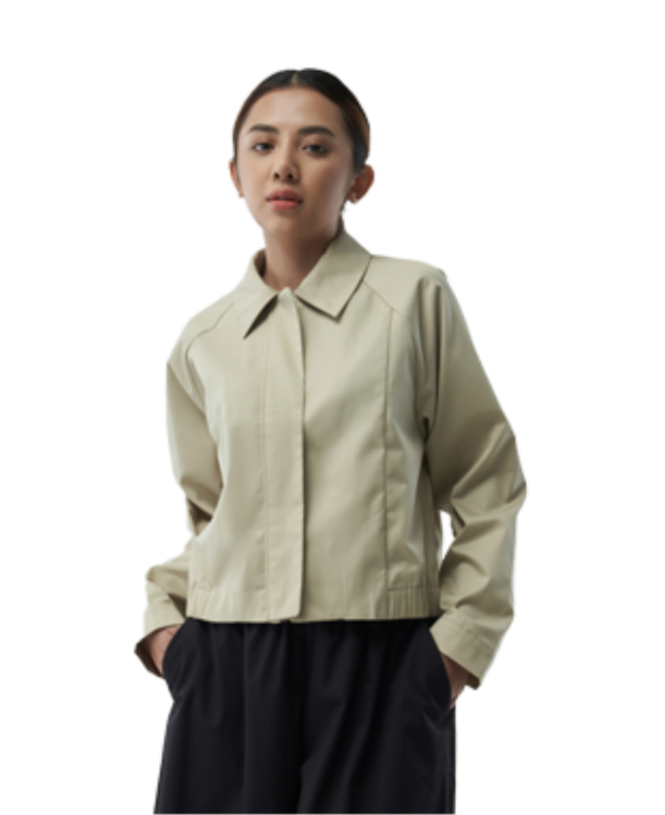 Back Pleated Women's Jacket