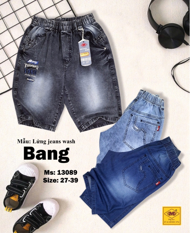 Quần lửng Jeans wash - BANG