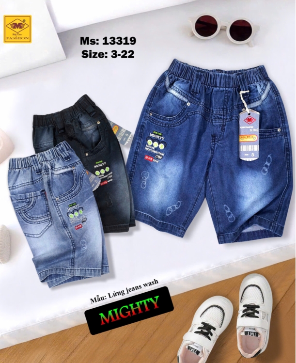 Quần lửng Jeans wash - MIGHTY