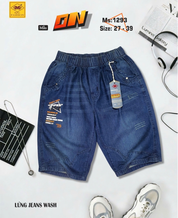Quần lửng Jeans wash - ON