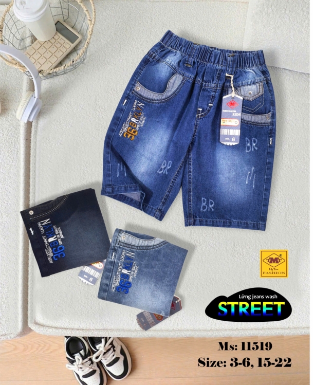 Quần lửng Jeans wash - STREET