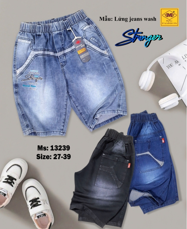 Quần lửng Jeans wash - STRONGER