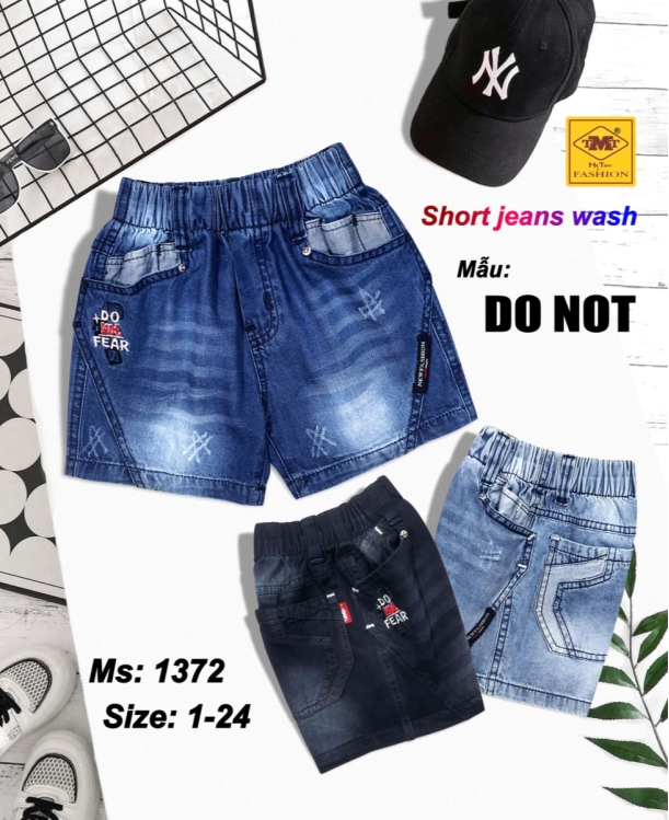 Quần short Jeans wash - DO NOT